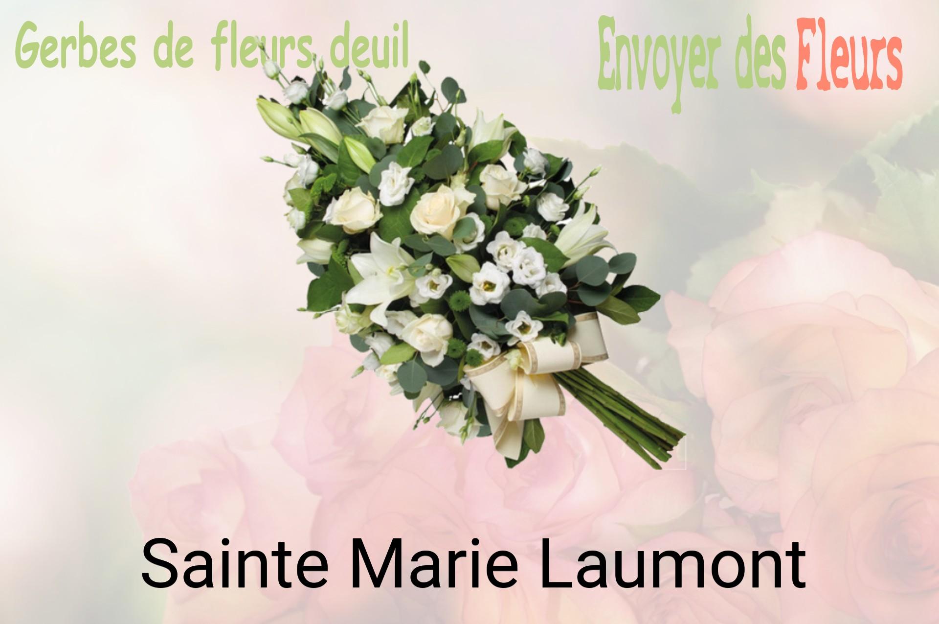 Gerbe de fleurs de deuil livrée à Sainte-Marie-Laumont